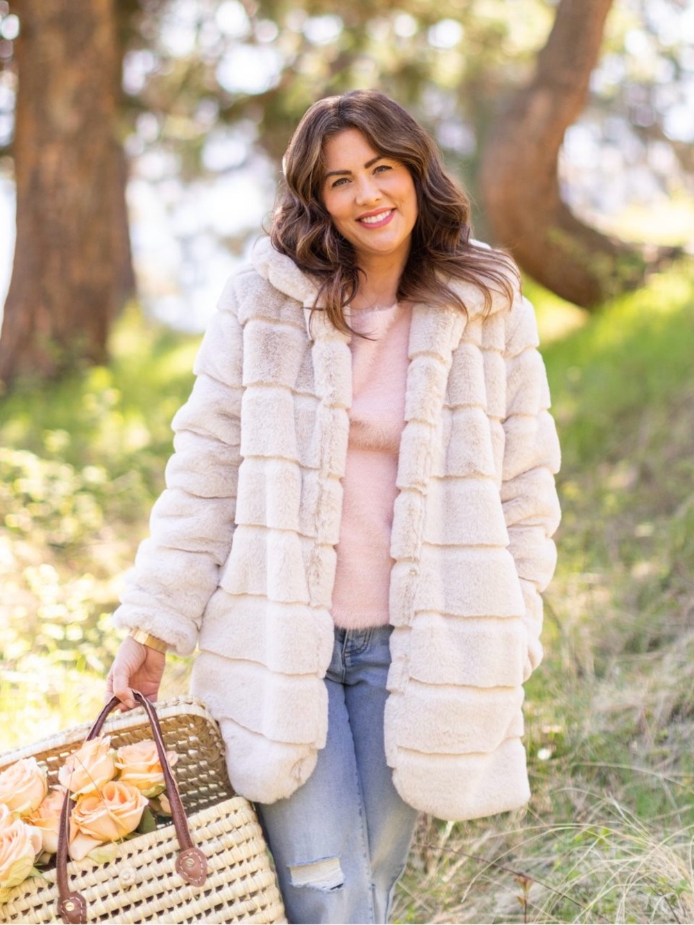 Jillian Harris x Joe Fresh Faux Fur Harris Coat